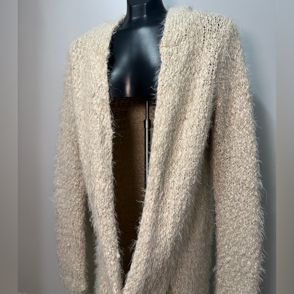 Open Front Mid Length Cardigan - Picture 6 of 9